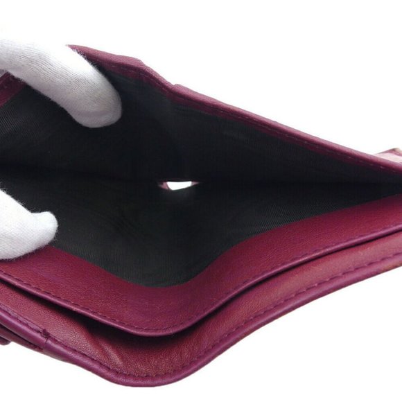 GUCCI W Hook Wallet GG Canvas Beige Canvas ~ Leather Auth Used T19671 - Picture 8 of 10